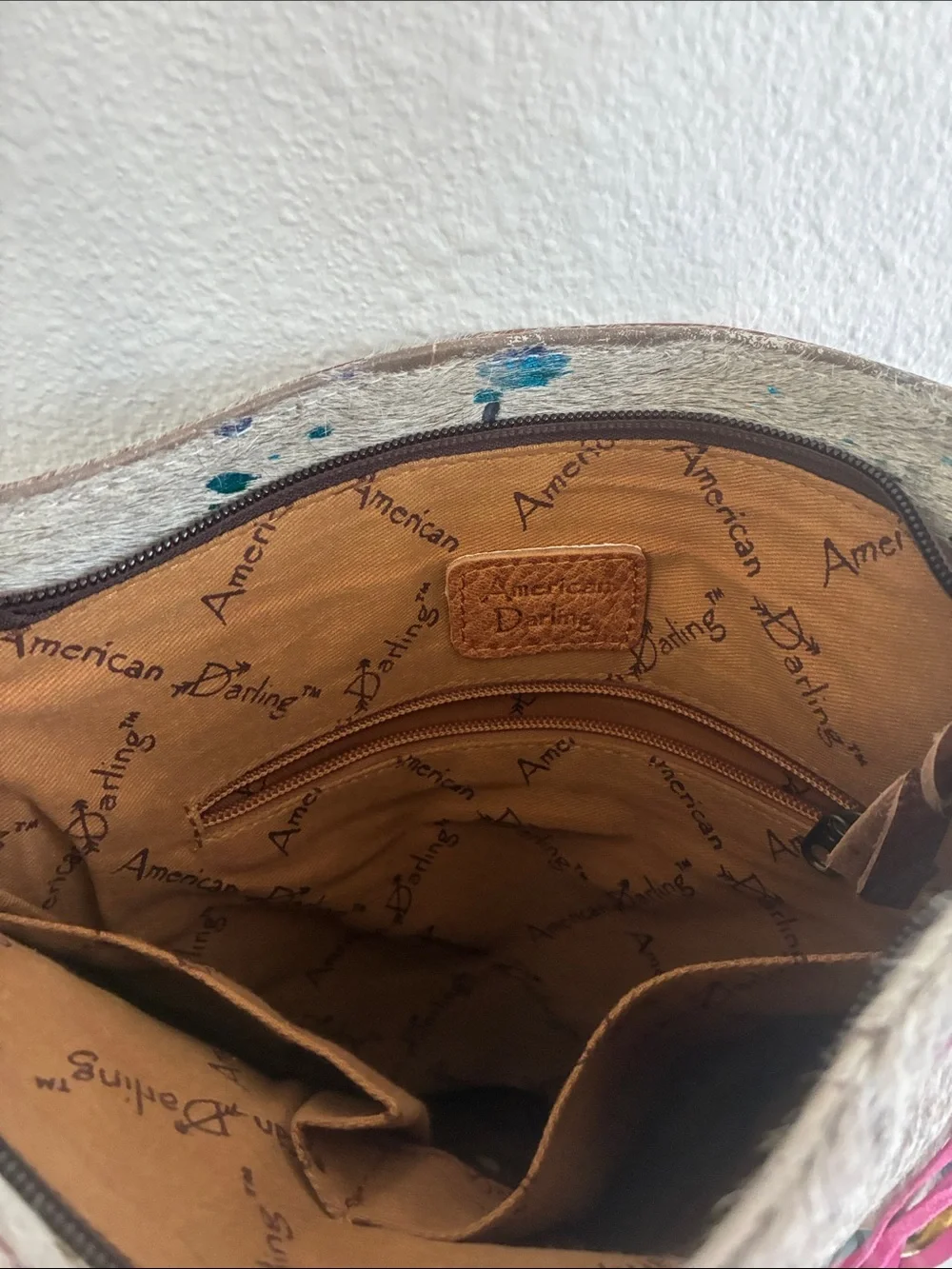 American Darling Rainbow Speckled Fringe Crossbody Bag